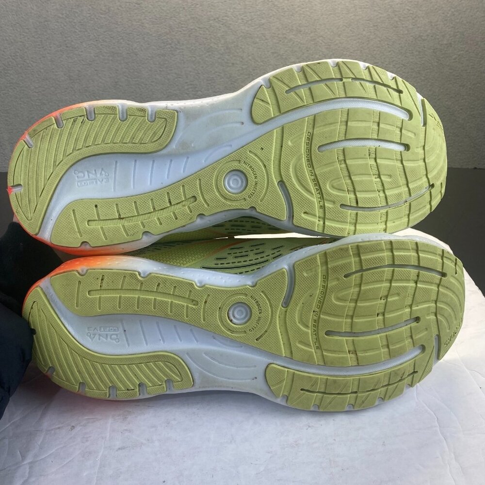 Brooks Glycerin 20 Shoes Mens Size 13D Yellow Orange Athletic Running Sneakers - Picture 5 of 14